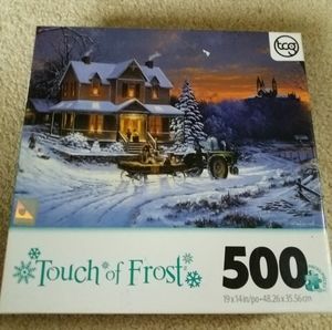 Sure Lox puzzle 500 Touch of Frost 19×14" Used All Pieces There